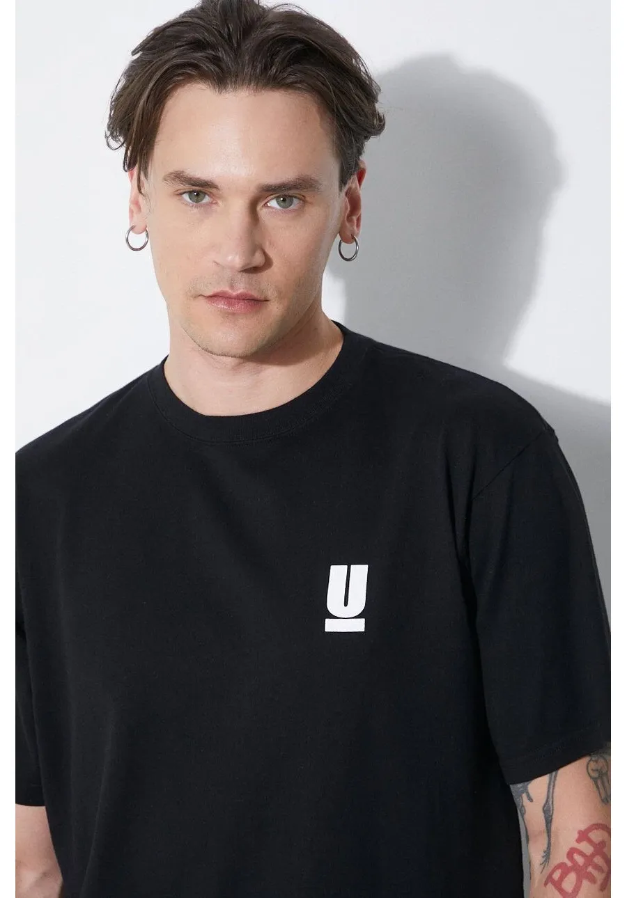 obrazek 1 Undercover t-shirt bawełniany męski kolor czarny z nadrukiem UB0D3803