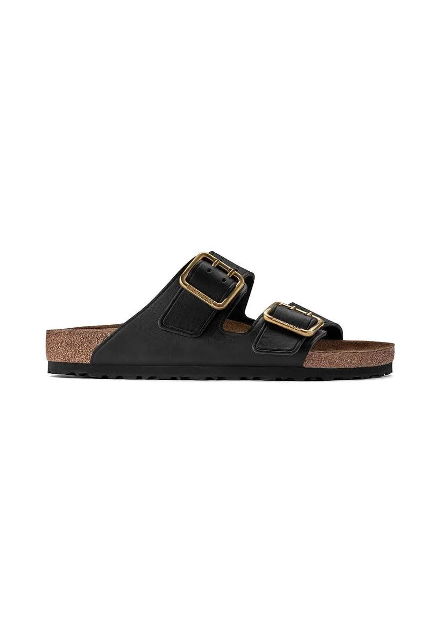 obrazek 1 Birkenstock klapki skórzane Arizona Bold Gap męskie kolor czarny 1022604