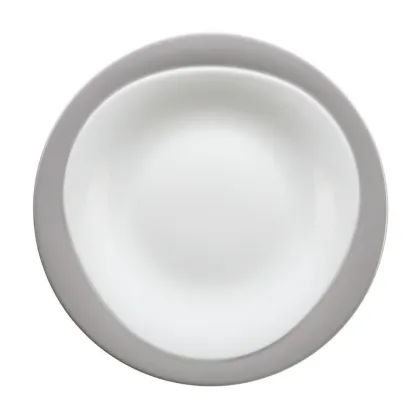 Zdjęcie Porcelanowy talerz obiadowy 28 cm w kolorze kamiennym szarym - Seltmann Weiden