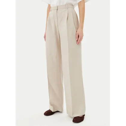 Zdjęcie Tommy Hilfiger Spodnie materiałowe WW0WW45460 Beżowy Relaxed Fit