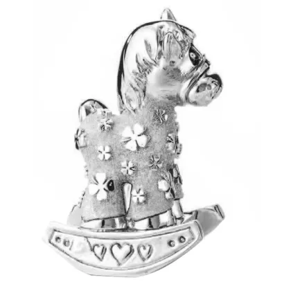 Picture Elegant Rocking Horse Figurine 8cm