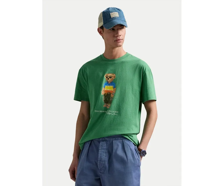 obrazek 1 Polo Ralph Lauren T-Shirt 710973138001 Zielony Custom Slim Fit