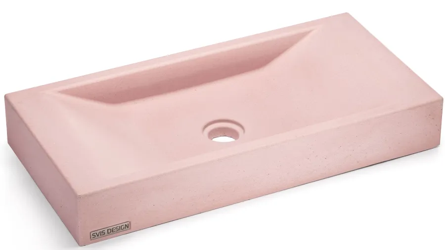 obrazek 1 Oszałamiająca umywalka 60 cm SIRIUS BASIC – bardzo jasny ceglasty, bez dekoru, bez lakieru