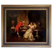 Zdjęcie Obraz Salvatore'a Testy ukazujący piękną scenę zalotów 80x100 cm