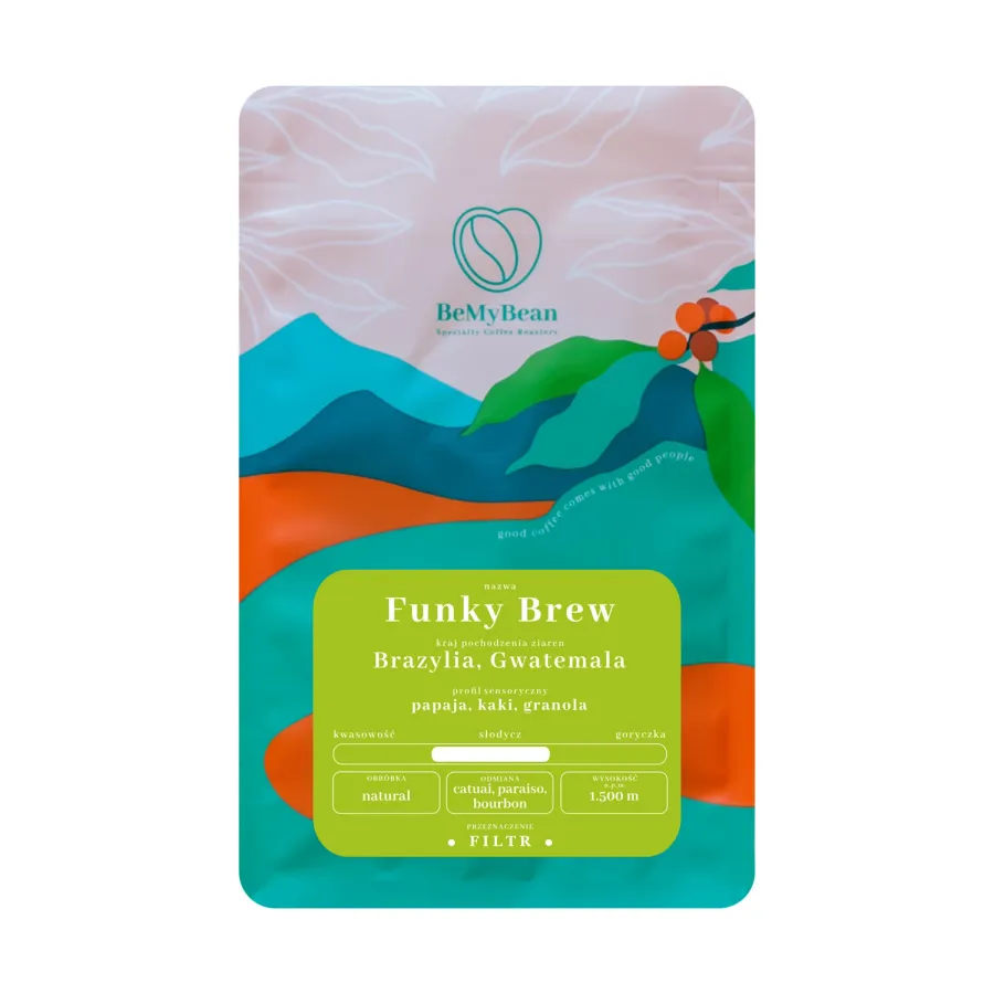 obrazek 1 BeMyBean - kawa ziarnista Funky Brew Natural Filter 250 g BEMYBEAN