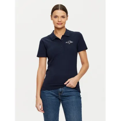 Zdjęcie Tommy Hilfiger Polo WW0WW43930 Granatowy Slim Fit
