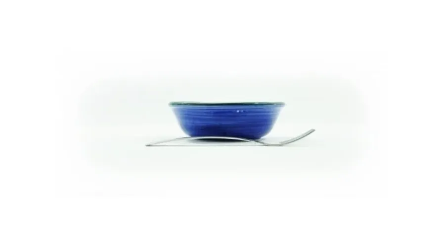 obrazek 3 Ceramiczna mała miska na sałatki zdobiona tęczą - Le Ceramiche