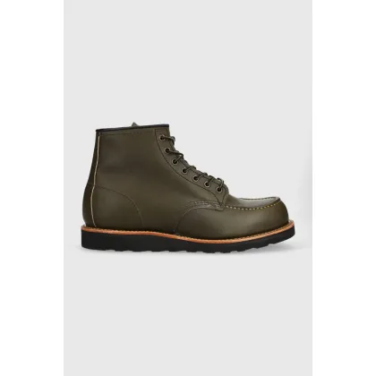 Zdjęcie Red Wing buty skórzane Moc Toe męskie kolor zielony 8828 8828