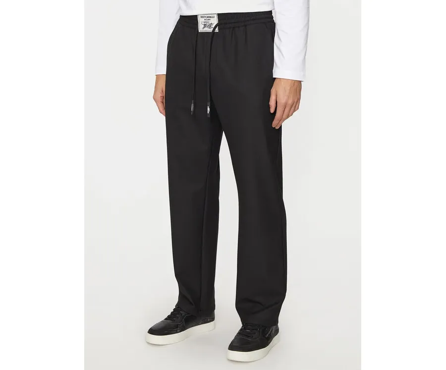 obrazek 1 Just Cavalli Spodnie dresowe 77OAAR11 Czarny Regular Fit