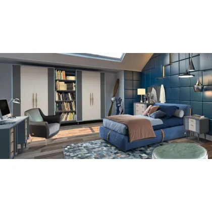 Zdjęcie Gustowne łóżko do pokoju młodego chłopaka - Halley