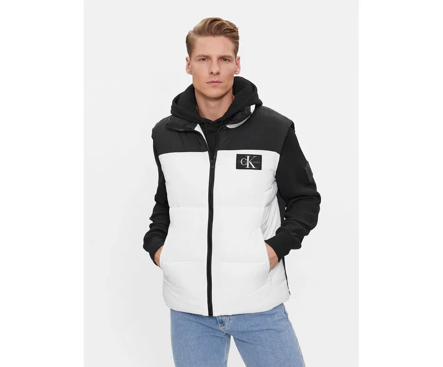 obrazek 1 Calvin Klein Jeans Bezrękawnik J30J324665 Biały Regular Fit