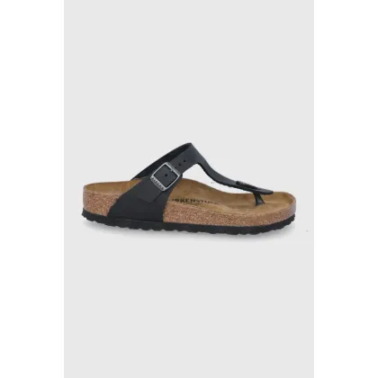 Zdjęcie Birkenstock japonki nubukowe Gizeh kolor czarny 845251