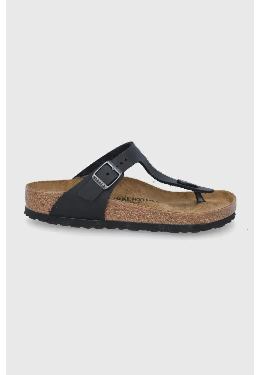 obrazek 1 Birkenstock japonki nubukowe Gizeh kolor czarny 845251