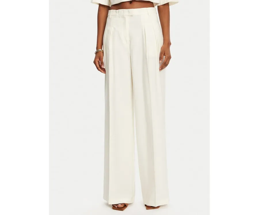 obrazek 1 Patrizia Pepe Spodnie materiałowe 2P1670 A573 W146 Écru Regular Fit