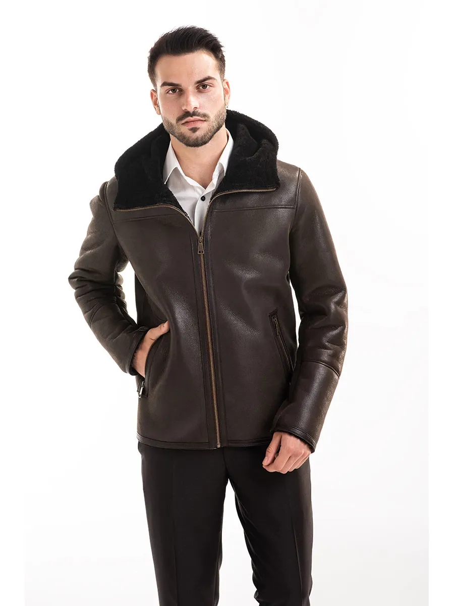 obrazek 5 Naturalna kurtka męska z owczej skóry - A&A Vesa