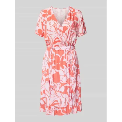 Zdjęcie Sukienka kopertowa z kwiatowym wzorem