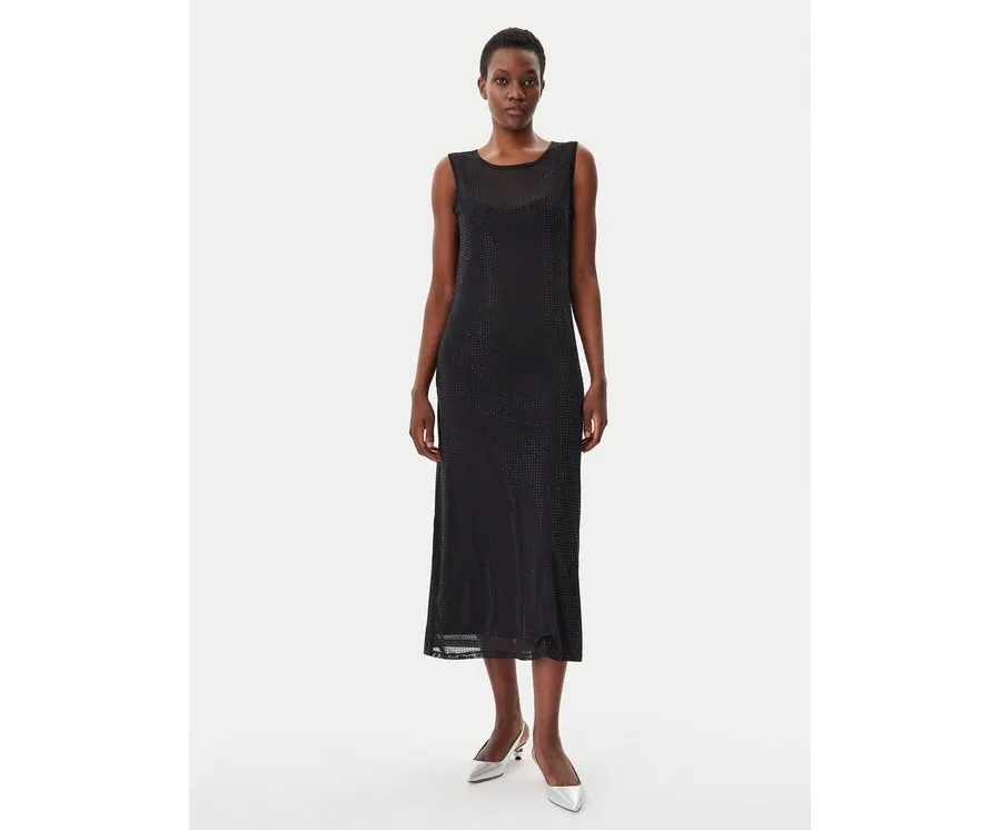 obrazek 1 LOLA CASADEMUNT Sukienka koktajlowa LS2516066 Czarny Regular Fit