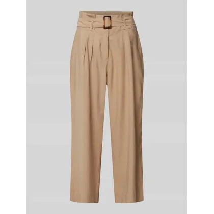 Zdjęcie Spodnie do garnituru z prostą nogawką i zakładkami w pasie