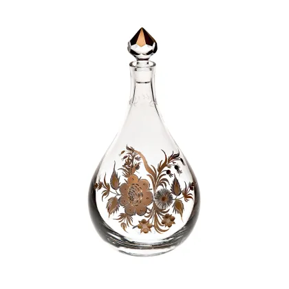 Zdjęcie Kryształowa karafka na wino będąca reprodukcją dzieła z Narodowego Muzeum Sztuki Starożytnej – Vista Alegre