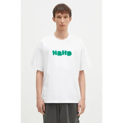 Zdjęcie NEIGHBORHOOD t-shirt bawełniany Tee SS-7 męski kolor biały z nadrukiem 242PCNH.ST07