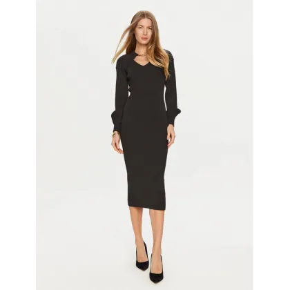 Zdjęcie TWINSET Sukienka dzianinowa 241TP3361 Czarny Slim Fit