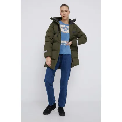 Zdjęcie Helly Hansen Kurtka damska kolor zielony zimowa 53205-692