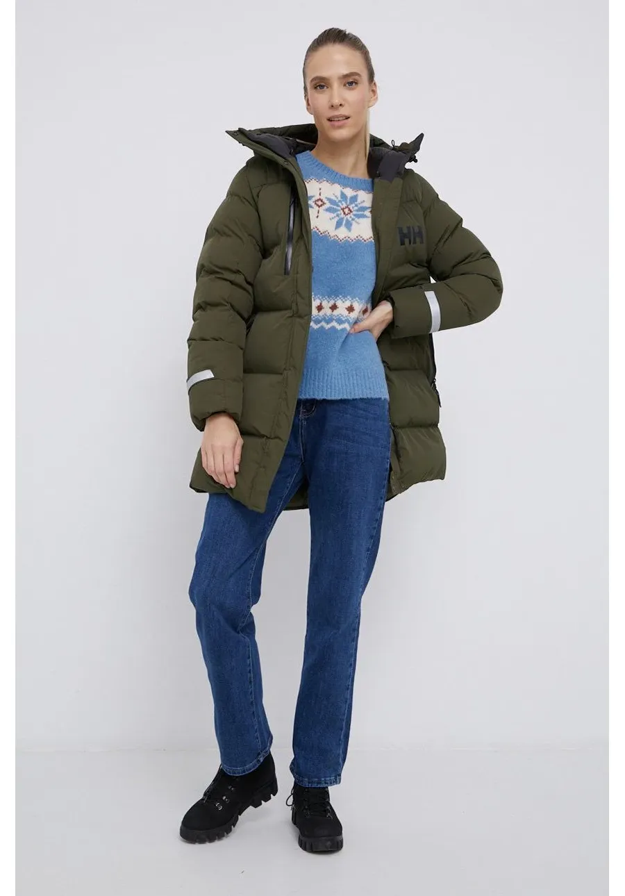 obrazek 1 Helly Hansen Kurtka damska kolor zielony zimowa 53205-692