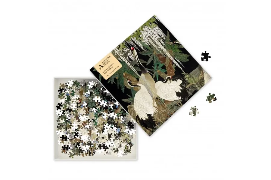 obrazek 2 Puzzle dla dorosłych Ashmolean: żurawie, sagowce i glicynia - Flame Tree Publishing