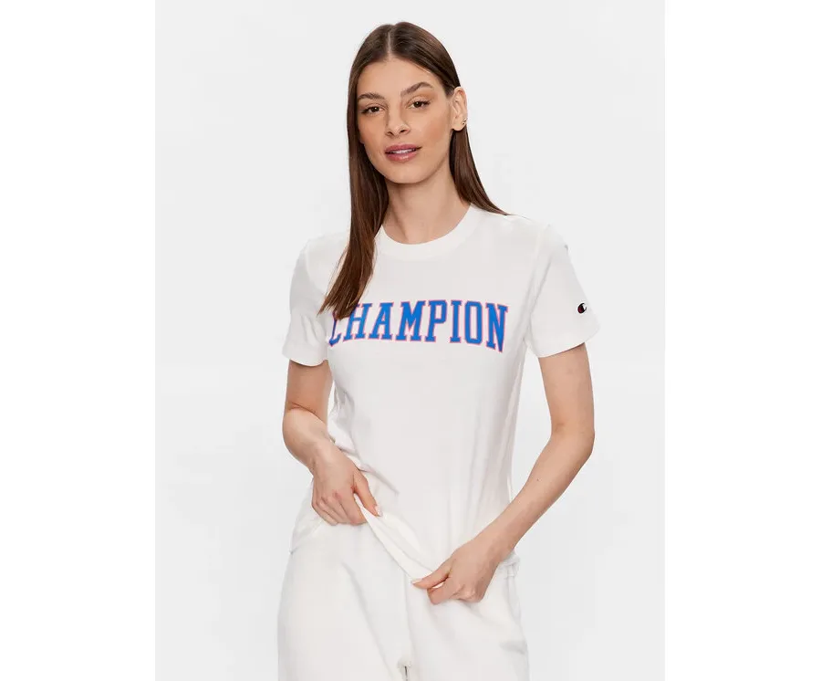 obrazek 1 Champion T-Shirt 116084 Biały Regular Fit