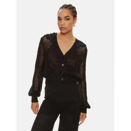 Zdjęcie TWINSET Kardigan 241TT3122 Czarny Regular Fit