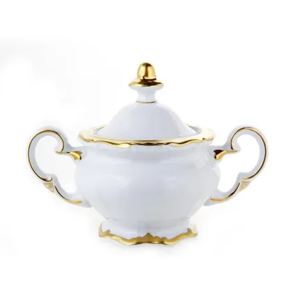 Zdjęcie Elegancka cukiernica z porcelany