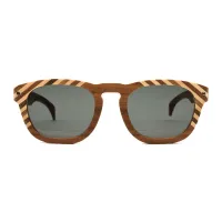 Picture Walnut and maple - men's glasses from Italy - Legno Light