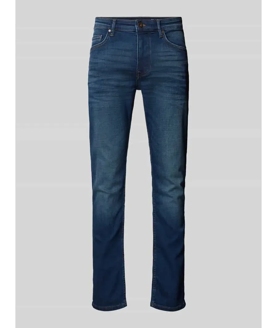 obrazek 1 Jeansy o kroju shaped fit z efektem znoszenia model ‘SJÖBO’