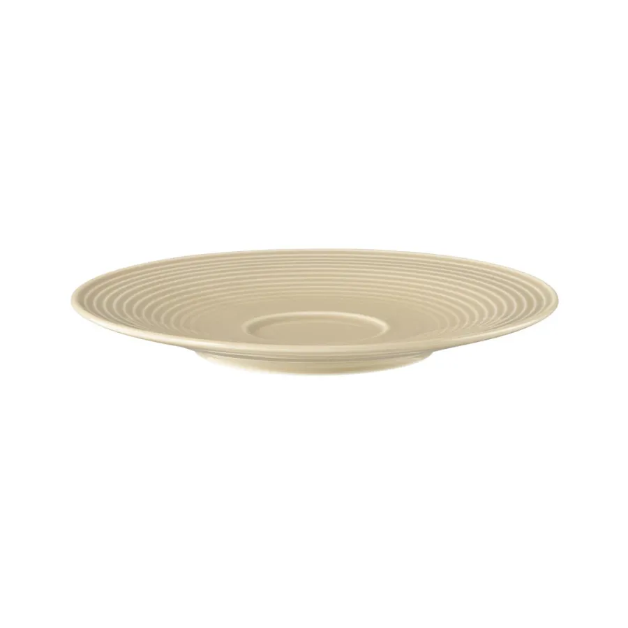 obrazek 3 Stylowy porcelanowy duży spodek 16,5 cm w kolorze beżu - Seltmann Weiden