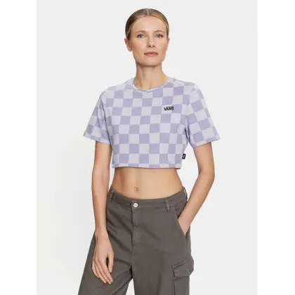 Zdjęcie Vans T-Shirt Checker Crew Crop Ii VN000GB5 Granatowy Regular Fit