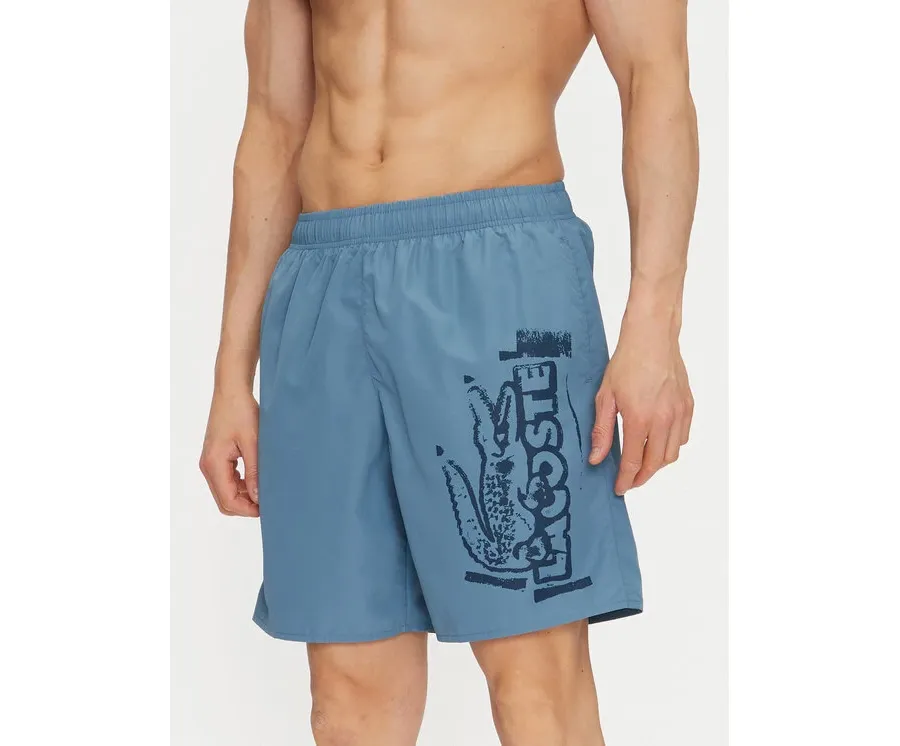obrazek 1 Lacoste Szorty kąpielowe MH9135 Niebieski Regular Fit