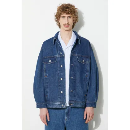Zdjęcie A.P.C. kurtka jeansowa blouson elvis męska kolor niebieski przejściowa COGWD-H02913