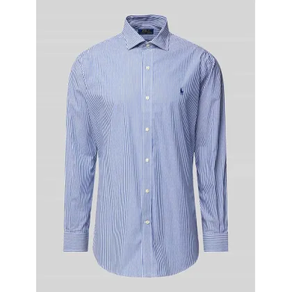 Zdjęcie Koszula biznesowa o kroju slim fit z wyhaftowanym logo