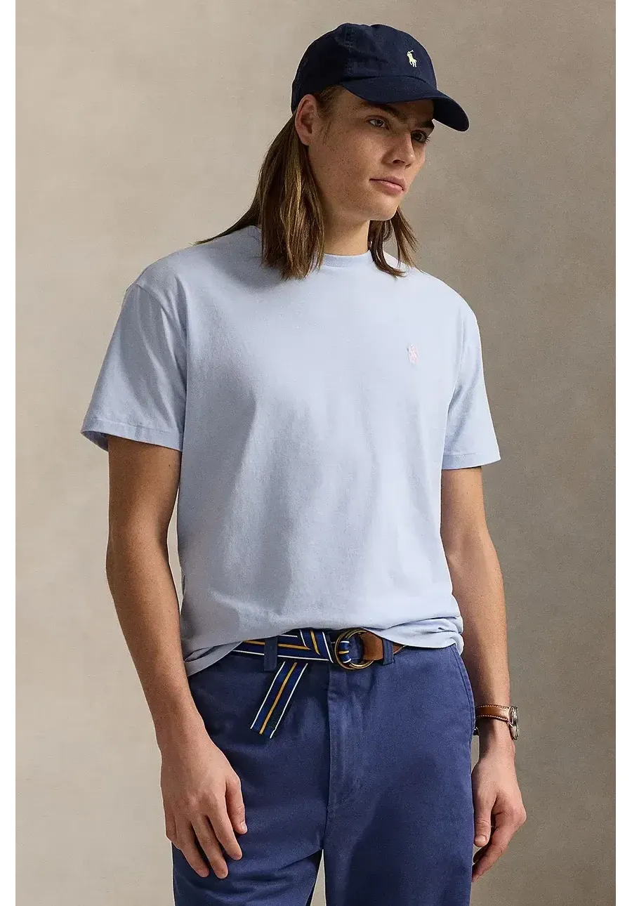 obrazek 1 Polo Ralph Lauren t-shirt bawełniany męski kolor niebieski gładki 710671438