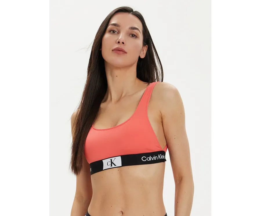 obrazek 1 Calvin Klein Swimwear Góra od bikini KW0KW02354 Koralowy