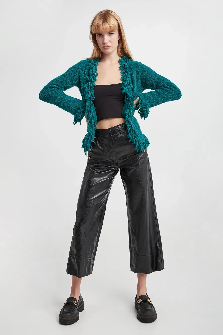 obrazek 1 Spodnie damskie z ekoskóry Cicoria MARELLA Marella