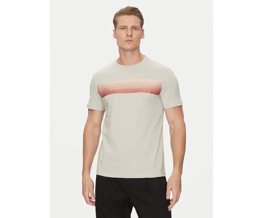 obrazek 1 Calvin Klein T-Shirt Linear Ombre K10K114163 Szary Regular Fit