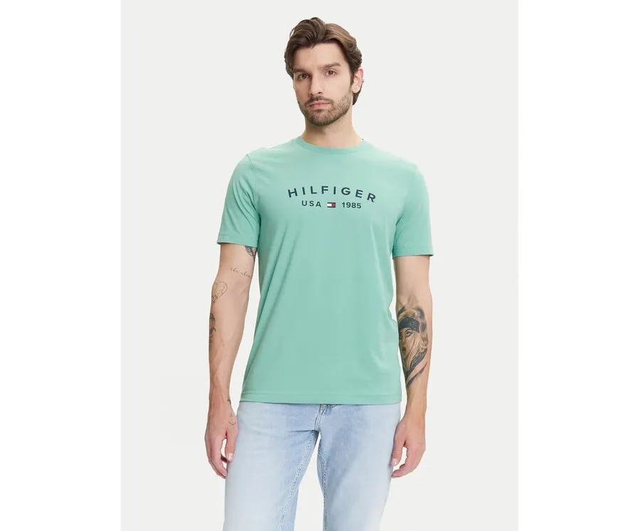 obrazek 1 Tommy Hilfiger T-Shirt Fathers Day MW0MW39356 Zielony Regular Fit