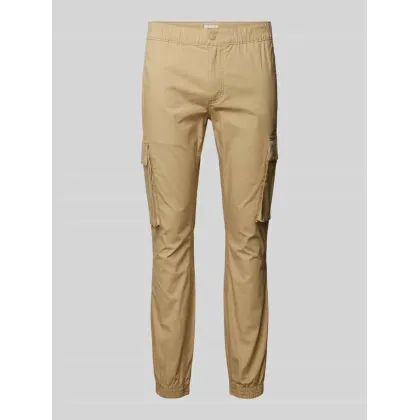Zdjęcie Spodnie cargo o kroju skinny fit z naszywką z logo