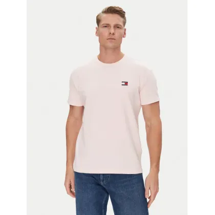 Zdjęcie Tommy Jeans T-Shirt Badge DM0DM20322 Różowy Regular Fit
