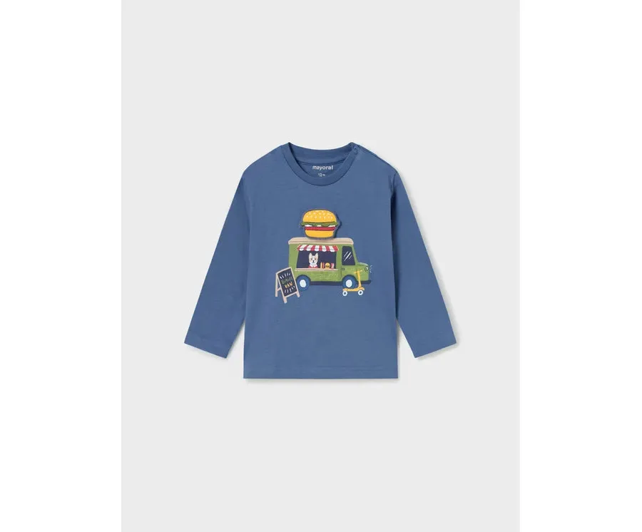obrazek 1 Mayoral Bluzka 2.024 Niebieski Regular Fit