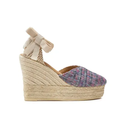 Zdjęcie Manebi Espadryle Acapulco Heart-Shaped Wedge Espadrilles G 0.6 WH Różowy