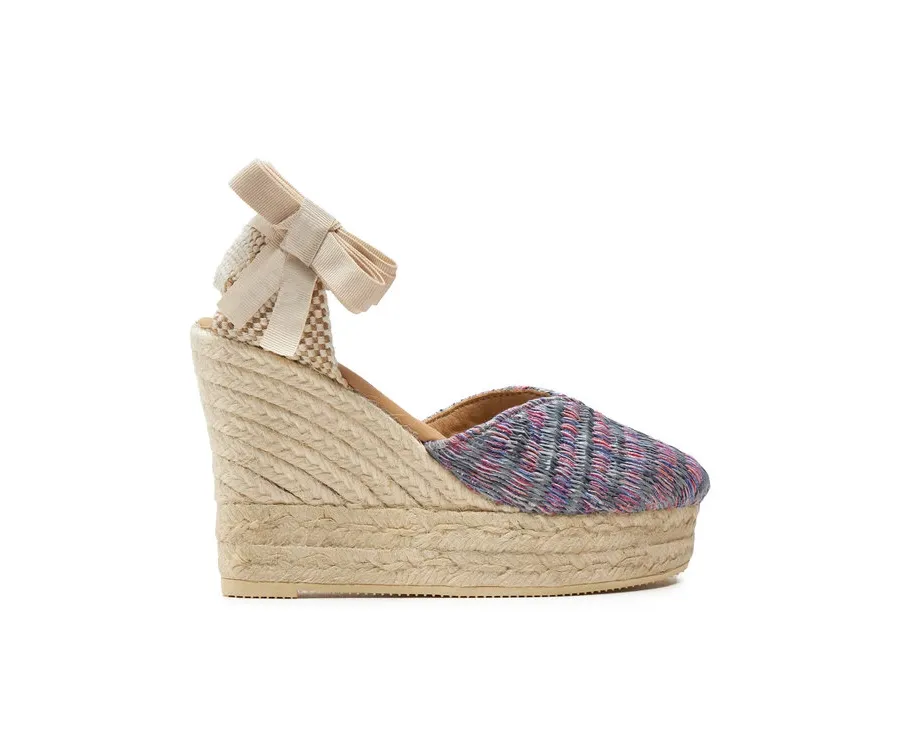 obrazek 1 Manebi Espadryle Acapulco Heart-Shaped Wedge Espadrilles G 0.6 WH Różowy