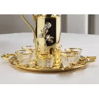 Zdjęcie Okrągła taca ze złoconego brązu