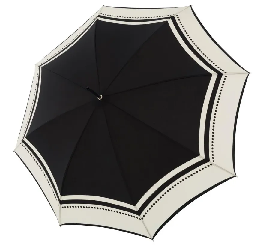 obrazek 1 Czarno-biały wzorzysty parasol automatyczny - Doppler Manufaktur